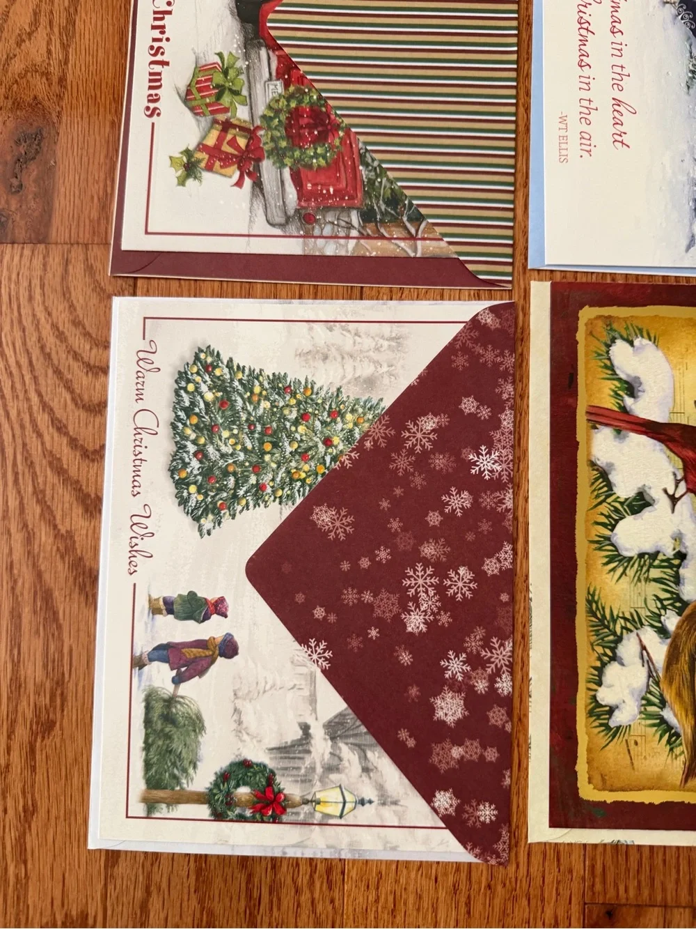New Set of 6 Assorted Christmas Greeting Cards